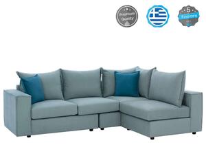 Καναπές Γωνία Monza HM3256.08 Πολυμορφικός 265x195x98cm Αλέκιαστο Ύφασμα Mint-Petrol