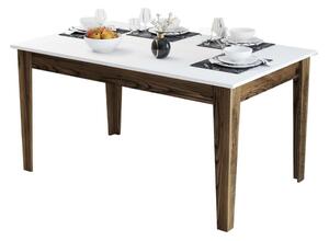 Τραπέζι Με Αποθηκευτικό Χώρο HM9507.02 145x88x75cm Walnut-White