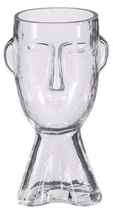 Βάζο Γυάλινο Face 02.1122528 12x24cm Clear