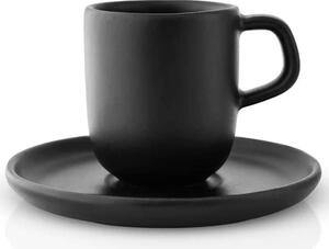 Φλυτζάνι Espresso Με Πιατάκι Stoneware 512705 65ml Black Eva Solo