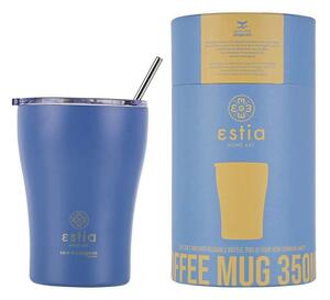 Ποτήρι-Θερμός Με Καλαμάκι Save The Aegean 01-12182 350ml Dark Blue Estia