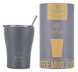 Ποτήρι-Θερμός Με Καλαμάκι Save The Aegean 01-12441 350ml Grey Estia