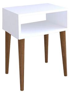 Κομοδίνο Hank 197-000125 45x30x60cm White-Walnut