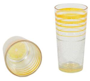 Ποτήρι Νερού Ice Lemon Μ62020 360ml Clear-Yellow Cerve