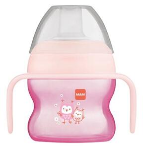 Ποτηράκι Με Χερούλια Starter Cup 462G 150ml 4+ Μηνών Pink Mam