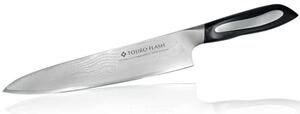 Μαχαίρι Chef Flash FF-CH210 21cm Από Δαμασκηνό Ατσάλι Silver-Black Tojiro