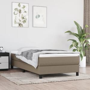 VidaXL Πλαίσιο Κρεβατιού Boxspring Taupe 90x200 εκ. Υφασμάτινο