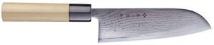 Μαχαίρι Santoku Shippu FD-597 16,5cm Από Δαμασκηνό Ατσάλι Silver-Natural Tojiro