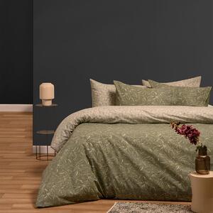 Σεντόνια King Size (Σετ) Melinen Wang Olive Με Λάστιχο 180x200+32