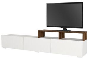 Έπιπλο Τηλεόρασης Elite 0228133 210x30x49,8cm White-Walnut