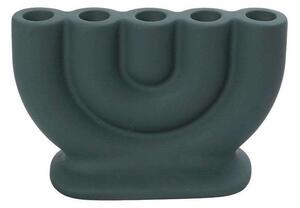 Κηροπήγιο Κεραμικό 5 Θέσεων KLA306K1 8,5x13,5cm Dark Green Espiel