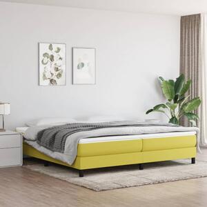 VidaXL Κρεβάτι Boxspring με Στρώμα Πράσινο 200x200 εκ. Υφασμάτινο