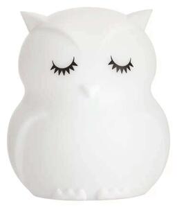 Φωτιστικό Νυκτός Mini Light Owl ANG-213 15x12x12cm White-Black Ango