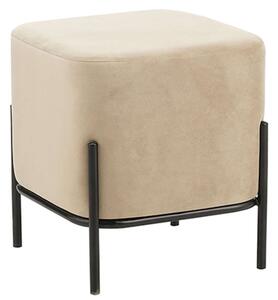 Σκαμπό Bella/S 40.0145 36x36x38cm Βελούδινο Beige Zita Plus