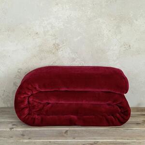 Κουβέρτα Βελουτέ Coperta Red Nima