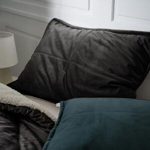 Μαξιλαροθήκη Teddy 407/14 Graphite Black Gofis Home