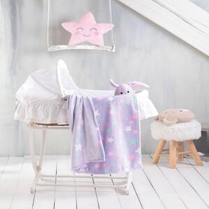 Κουβέρτα Βρεφική Flannel Fleece Starday Lila Ρυθμός