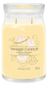 Αρωματικό Κερί Signature Vanilla Cupcake Large 1629969E 9,3x15,7cm Yellow Yankee Candle