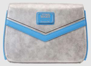 Τσαντάκι Χιαστί Disney Star Wars: Attack off the Clones - Jango Fett STTB0234 24,1x17,8x10,1cm Silver-Blue Loungefly