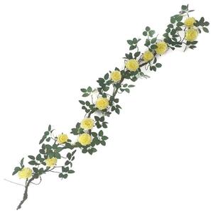 Τεχνητή Γιρλάντα Τριαντάφυλλο Garden 4881-7 240cm Yellow Supergreens