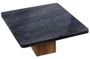 Τουρτιέρα Με Πόδι FAV243 30x30x11cm Natural-Black Espiel