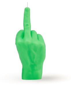 Κερί Χειρονομίας F@ck You 380gr 20x9x8cm Fluo Green Candle Hand