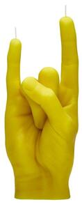 Κερί Χειρονομίας You Rock 310gr 20x8x7,5cm Yellow Candle Hand