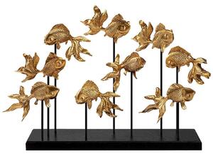 Διακοσμητικό Επιτραπέζιο Goldfish 565TNL1207 42x10x28cm Black-Gold Aberto Design