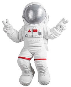 Διακοσμητικό Τοίχου Peace Sign Astronaut 565TNL1172 35x10x47cm White-Silver Wallity