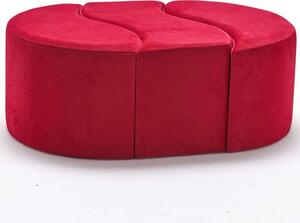 Σκαμπό Alya 825BLC1614 120x80x40cm Red