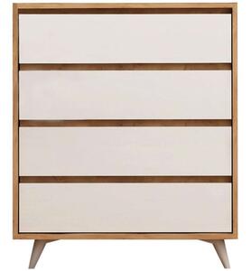 Συρταριέρα Suvera 811MDD3408 70x40x86cm Oak-White