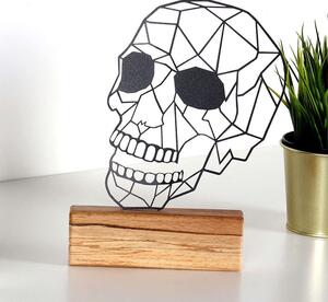 Διακοσμητικό Επιτραπέζιο Skull 533BSG1155 17x3,5x29cm Natural-Black Aberto Design