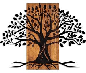 Διακοσμητικό Τοίχου Willow 899SKL2463 58x80cm Black-Walnut Wallity