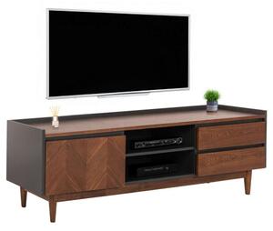 Έπιπλο Τηλεόρασης Veen HM9741 170x40x50cm Dark Grey-Walnut