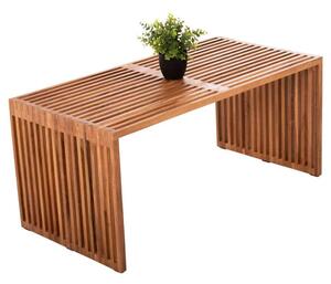 Τραπέζι Σαλονιού Nya HM9568 100x50x45cm Από Teak Ξύλο Natural