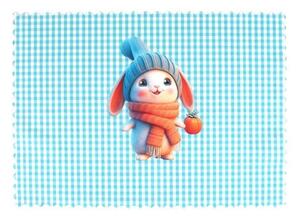 Σουπλά Παιδικό Winter Bunny 39 Ciel DimCol