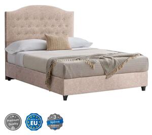 Κρεβάτι Malena HM647.22 Για Στρώμα 120x200cm Με Ύφασμα Nubuck Beige