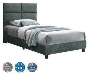 Κρεβάτι Milo HM652.27 Για Στρώμα 90x200cm Με Ύφασμα Nubuck Green