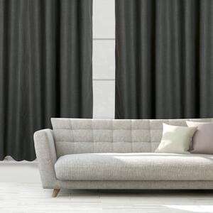 Κουρτίνα 2261 Με Τρουκς Dark Grey Das Home