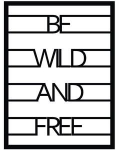 Διακοσμητικό Τοίχου Be Wild And Free 279ENZ1790 40x52cm Black Wallity