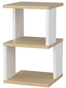 Κομοδίνο Carter 322RTC1636 29,6x29,6x49,4cm Oak-White