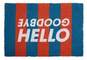 Πατάκι Εισόδου Hello Goodbye PT4149BL 50x80cm Blue-Orange Present Time