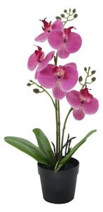 Τεχνητό Φυτό Σε Γλαστράκι Orchid 2 022416 H35cm Purple-Green