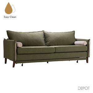 Καναπές - Κρεβάτι Commodo 71-0035 Τριθέσιος 230x81x88cm Olive-Grey