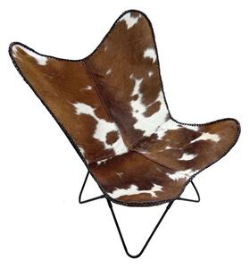 Πολυθρόνα Butterfly 01-1903 70x70x90cm Brown-White