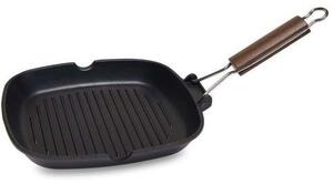 Τηγάνι - Γκριλιέρα Αντικολλητική Easy Grill OZ47000028 28x28cm Brown-Black Olympia Zanetti