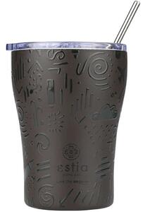 Ποτήρι - Θερμός Με Καλαμάκι Save The Aegean Noir Echo 01-22891 350ml Black Estia