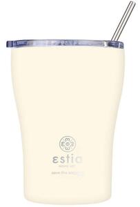 Ποτήρι - Θερμός Με Καλαμάκι Save The Aegean 01-23027 350ml Lily White Estia