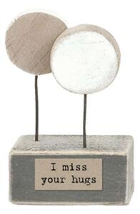 Διακοσμητικό Επιτραπέζιο Δέντρα/Miss Your Hugs EI4380 3x5,5x2cm Multi