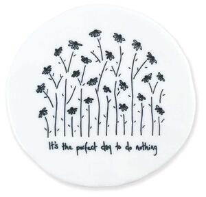 Σουβέρ Perfect Day EI0204 9,8x0,8x9,7cm White-Black